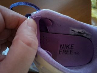 Scarpe da ginnastica Nike beige/viola