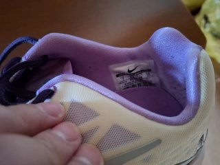 Scarpe da ginnastica Nike beige/viola