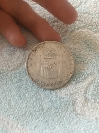 Moneda Plata Alfonso XIII Duro 1891