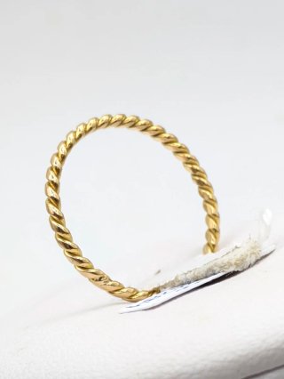 Anillo Oro 18k Trenzado