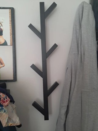 Perchero de pared negro moderno