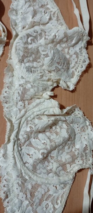 2 Sujetadores Encaje Blanco T 90B