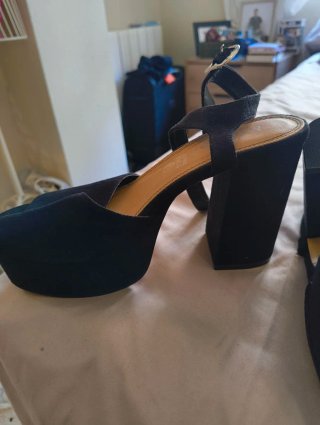 Sandalias Mango Talla 38 Negras
