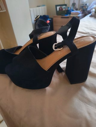 Sandalias Mango Talla 38 Negras