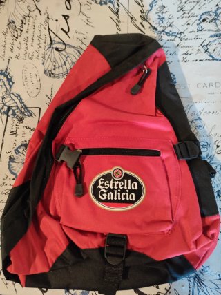 Mochila Estrella Galicia Roja y Negra