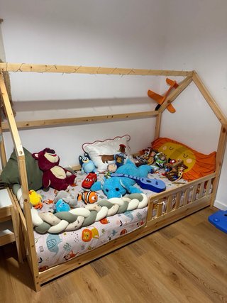 Cama Montessori Madera Natural
