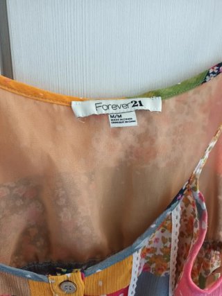 Camisola Forever 21 Patchwork M