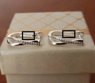 Pendientes de Circonitas de Plata