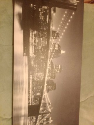 Cuadro Lienzo Skyline Nocturno