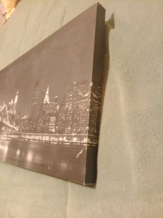 Cuadro Lienzo Skyline Nocturno