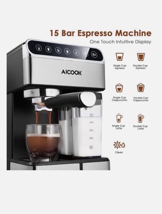 Cafetera Espresso Aicook Automática