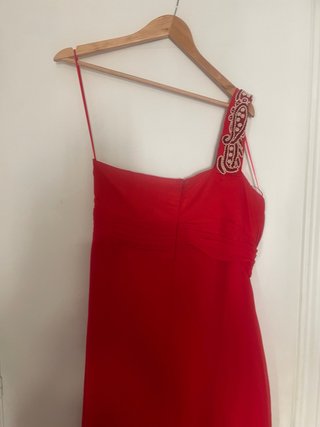 Vestido Rojo Corte Inglés