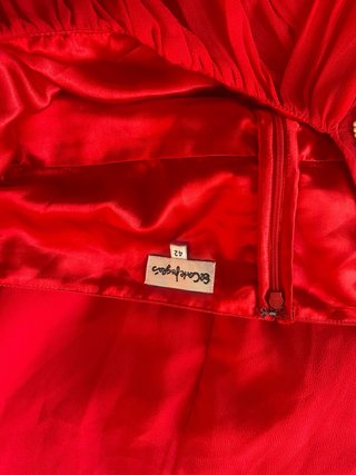 Vestido Rojo Corte Inglés