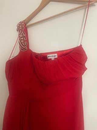 Vestido Rojo Corte Inglés