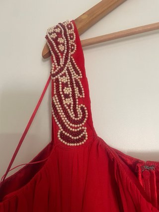 Vestido Rojo Corte Inglés