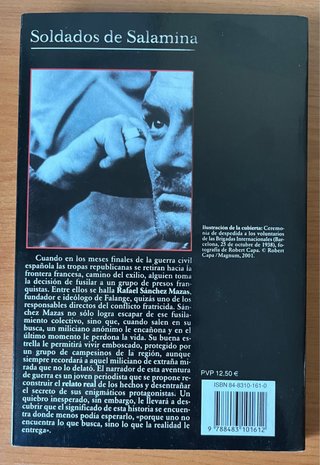 Libro “Soldados de Salamina” - Javier Cercas