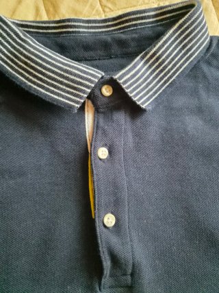 Polo ragazzo blu e giallo