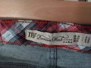Jeans Zara da donna a zampa blu
