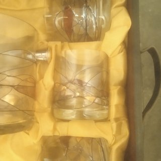 Juego de vasos de whisky con caja
