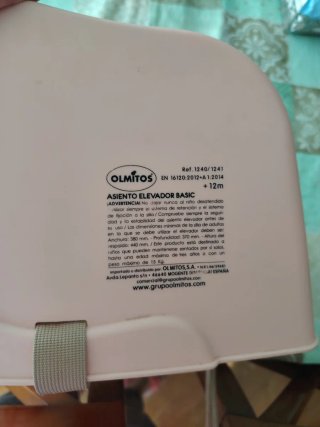 Trona portátil para silla marca Olmitos