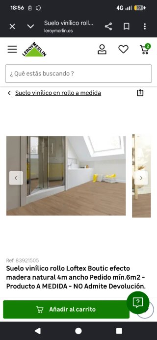 Suelo vinílico imitación madera