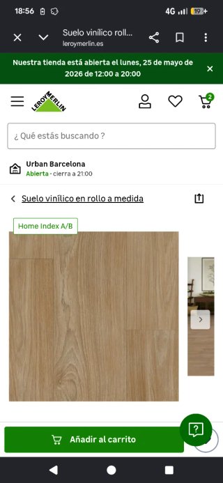 Suelo vinílico imitación madera