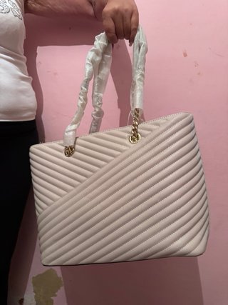 Bolso y monedero Guess blanco crema