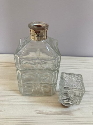Bottiglie da liquore in cristallo intagliato vintage