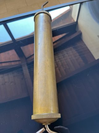 Ingrassatore/Siringa per olio d'epoca in ottone