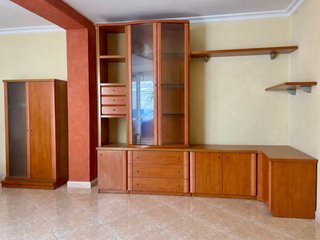 Muebles de salón madera y cristal