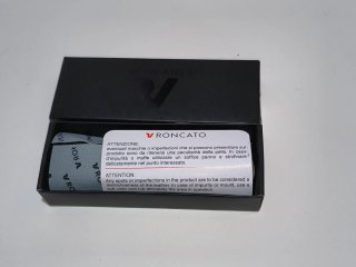Portachiavi Roncato Pelle Nero 2 Anelli