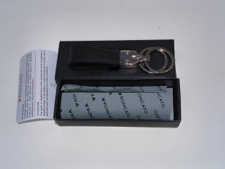Portachiavi Roncato Pelle Nero 2 Anelli