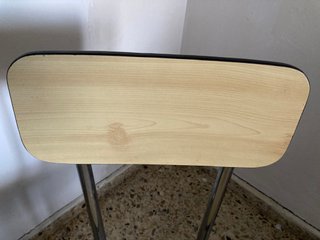 2 Sillas Cocina Vintage Madera y Metal