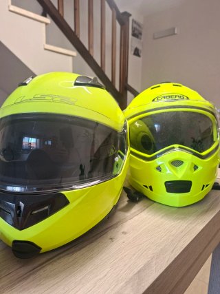 Cascos Modulares Amarillos (2 unidades)