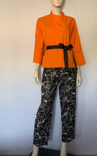Pantalones de seda Carolina Herrera