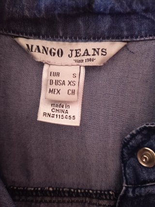 Vestido de senhora em ganga