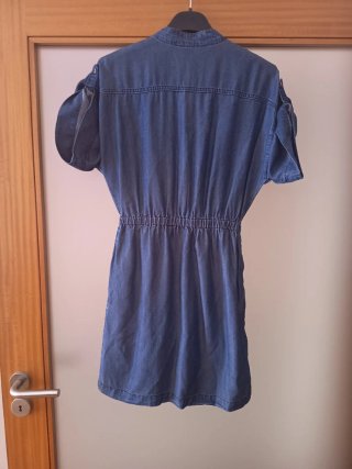 Vestido de senhora em ganga