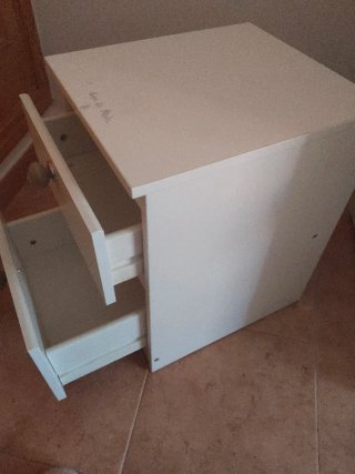 Cajonera blanca 2 cajones
