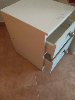 Cajonera blanca 2 cajones