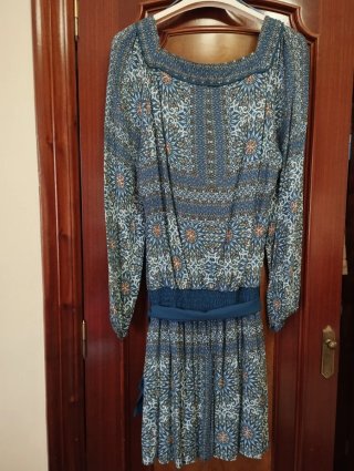 Vestido estampado talla 42