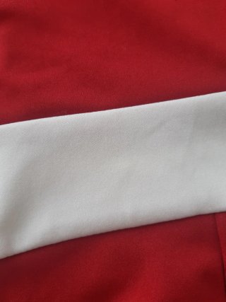 Vestido de punto Rojo  Oscuro y Blanco sin M