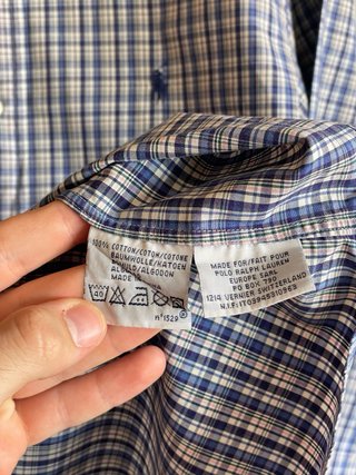 Camisa Polo Ralph Lauren Cuadros Talla L