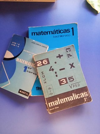 3 libros de matemáticas