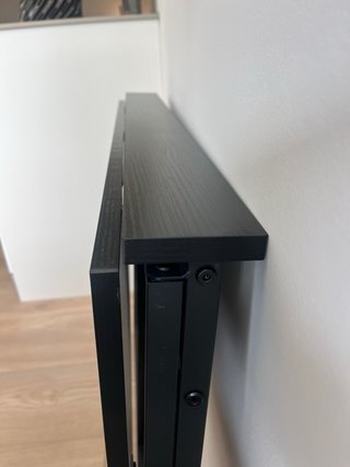 Mesa escritorio plegable negra