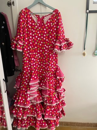 Vestido de flamenca volantes lunares