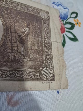 Billetes Rumanía 1 y 10000 Lei 1945