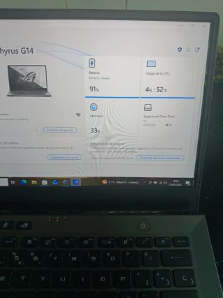 Portátil Asus ROG Zephyrus Negro/Gris