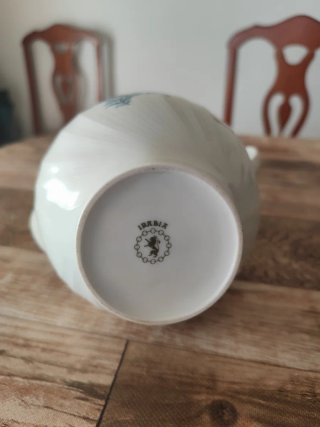 Juego de café Irabia porcelana azul y blanco