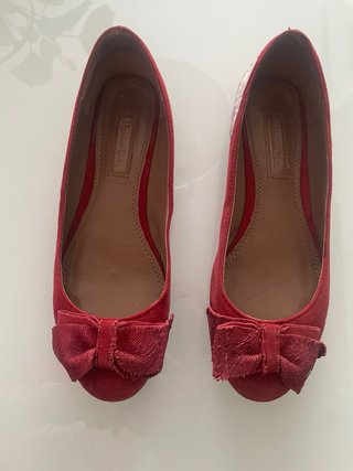 Bailarinas  Massimo Dutti rojas