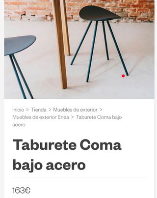 2 Taburetes Coma Enea Bajo